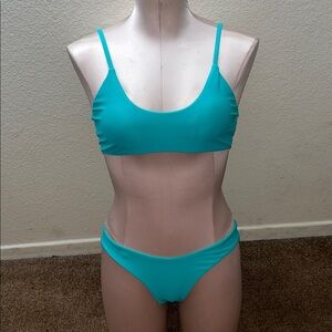 SherryDC Teal Blue Bikini Set